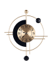Beliani Wanduhr ALLOGNY in Gold/Schwarz - (W) 59 x (H) 67 x (L) 1 cm