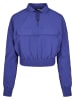 Urban Classics Urban Classics Damen Ladies Cropped Crinkle Nylon Pull Over Jacket in bluepurple