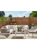 Beliani 2-tlg Lounge Set BORELLO in Weiß/Braun/Beige