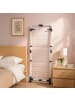 relaxdays Turmwäscheständer in Weiß/ Blau - (B)70 x (H)135 x (T)70 cm