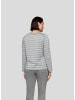 Rabe Langarmshirt "Cozy & Cool" in Silber