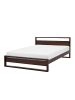 Beliani Doppelbett GIULIA in Braun - (W) 165 x (H) 86 x (L) 213 cm