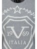 19V69 Italia by Versace Rundhalspullover Enzo in grau