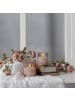 STAR Trading LED Kerze ,Flamme Romb', Windlicht, Batterie + Timer, flackernd, rosa