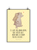 Mr. & Mrs. Panda Artprint Papa Bär mit Spruch in Gelb Pastell