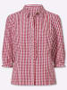 Sieh an! Karo-Bluse in rot-weiß-kariert