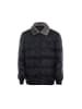 taloon Herren Steppjacke Mit Kunstfellkragen in Schwarz