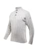 DEVOLD NANSEN WOOL BUTTON NECK in Steingrau