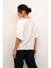 Kaffe Kurzarm-Bluse KAmina Loose fit in Chalk
