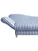 58 aufm Kessel RECAMIERE Armlehne links Katia Flachgewebe blau