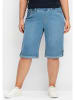 sheego Jeans-Bermudas in blue bleached Denim