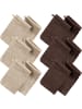 Erwin Müller Frottier Waschhandschuh 12er-Pack Heidelberg in beige-braun