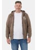 Men Plus Sweatjacke in hellbraun