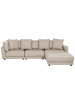 Beliani 2-tlg 3-Sitzer Sofa SIGTUNA in Beige/Schwarz