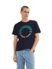 TOM TAILOR Denim T-Shirt PRINTED in Blau