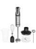 Adler Europe G Stabmixer-Set 1800 W, 20 Geschwindigkeitsstufen + Turbo in Grau in Grau