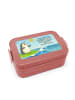 Mr. & Mrs. Panda Lunch Box Pinguin Surfer Design mit Spruch in Rot Pastell