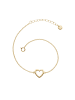 Glanzstücke München Armband Herz Sterling Silber in gelbgold