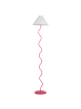 Beliani Stehleuchte JIKAWO in Rosa/Weiß - (W) 25 x (H) 161 x (L) 25 cm