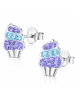 schmuck23 Silber Ohrringe 925 Eis 0,7 cm x 0,8 cm