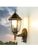 Licht-Erlebnisse Außen Wandlampe EEK F (B)16.5 x (H)38.5 cm in Gold antik