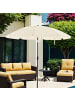 SONGMICS Sonnenschirm Sheld in Beige - (H)218x Ø200 cm