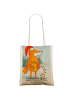Mr. & Mrs. Panda Tote Bag Fuchs Weihnachten Design mit Spruch in Weiß