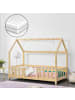 en.casa Kinderbett Sisimiut mit Matratze in Beige (L)160cm (B)80cm