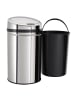 Echtwerk Edelstahl Abfalleimer mit Sensor 30 l in Silber