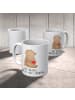 Mr. & Mrs. Panda Cappuccinotasse Bär Kaffee mit Spruch in Weiß