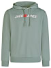 Jack & Jones Pullover JJMORTY OLD LOGO SWEAT HOOD SMU in Petrol