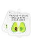 Mr. & Mrs. Panda Topflappen Avocado Pärchen mit Spruch in Weiß