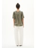 InWear Kurzarm-Bluse KilloIW Lockere Passform in Dusty Olive