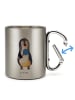 Mr. & Mrs. Panda Becher Pinguin Lolli ohne Spruch in Silber