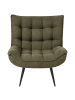 Beliani Sessel ALVESTA in Grün/Schwarz - (W) 73 x (H) 92 x (L) 79 cm