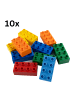 LEGO DUPLO® 2x4 Bausteine Bunt 3011 10x Teile - ab 18 Monaten in multicolored