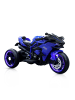 Moni Kinder Elektromotorrad Ninja in blau