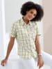 Sieh an! Bluse in grün-kariert