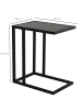 HOMCOM Beistelltisch-45L x 30B x 51,5H cm-Schwarz