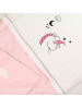 BABY LAL® Kinderbettwäsche "EINHORN" in Pink - (L) 135 x (B) 100cm