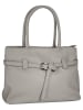 Cluty Handtasche echt Leder in grau