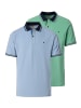 Redmond Poloshirt Basic in Hellblau / hellgrün