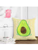 Mr. & Mrs. Panda kuschelkissen 40x40 Avocado Glücklich ohne Spruch in Gelb Pastell