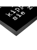 Mr. & Mrs. Panda Schmutzfangmatte Es macht viel wacher,... mit S... in Schwarz