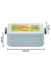 Mr. & Mrs. Panda MEPAL Bentobox Rotkehlchen Federn Design mit Sp... in Blau Pastell