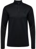 Hummel Trainingsjacke "Hmlactive Pl Half Zip" in Schwarz