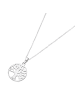 Smart Jewel Kette Mit Anhänger Lebensbaum Auf Karte in Silber