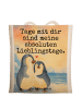 Mr. & Mrs. Panda Shopping Tasche Pinguin umarmen Design mit Spruch in Weiß