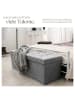 tectake faltbarer Hocker mit Stauraum, Polyester, 110 x 38 x 38 cm