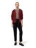 Zero  Cardigan offener Style in Dark Red Melange
